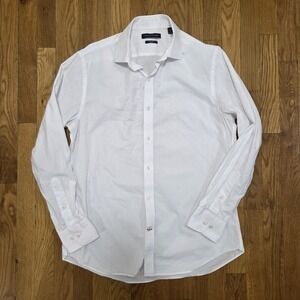 Tommy Hilfiger‎ White Button-Down Dress Shirt Size 15" to 15".5